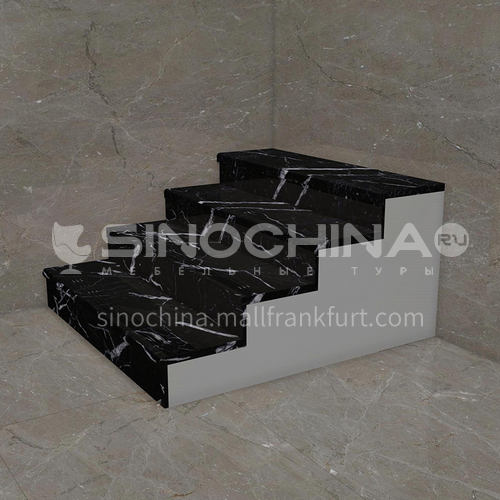 House decoration hot sale  black marble stone stairsM-H887G 